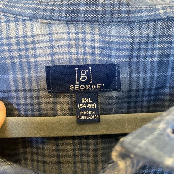 George Blue Flannel Never Worn - Picture 3 of 4